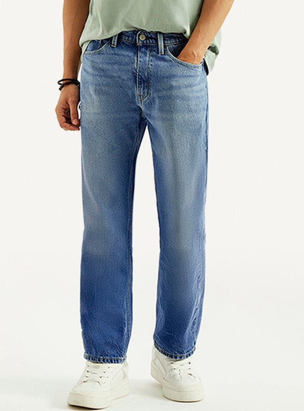 LEVI'S Washed Regular Straight Jeans