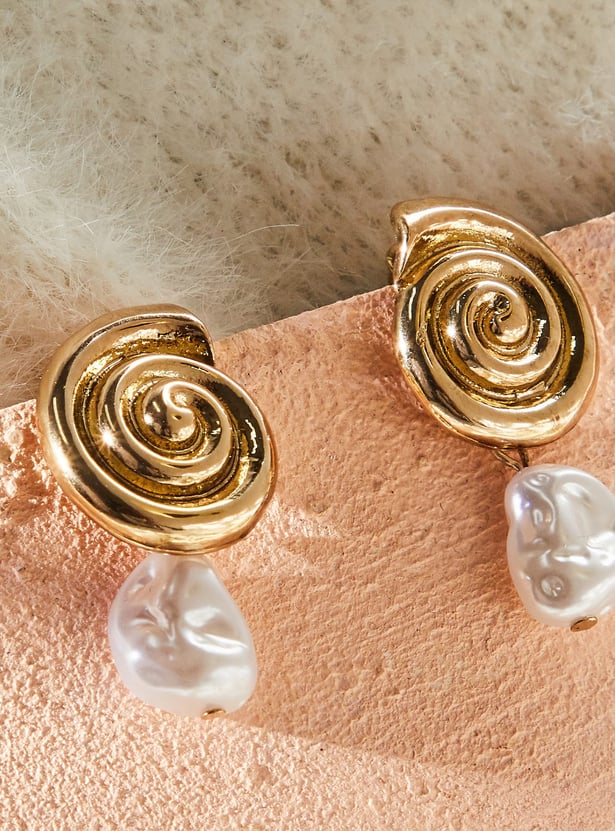 GINGER Embellished Drop Earrings
