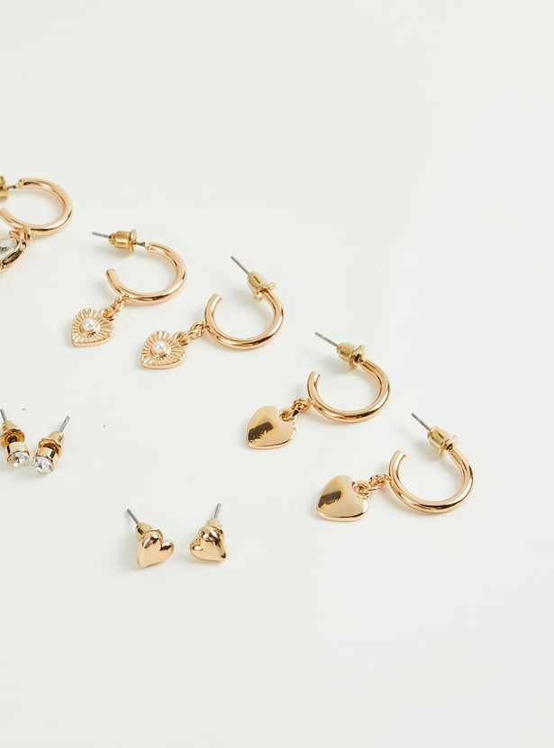 GINGER Hoop and Stud Earrings - Pack of 6