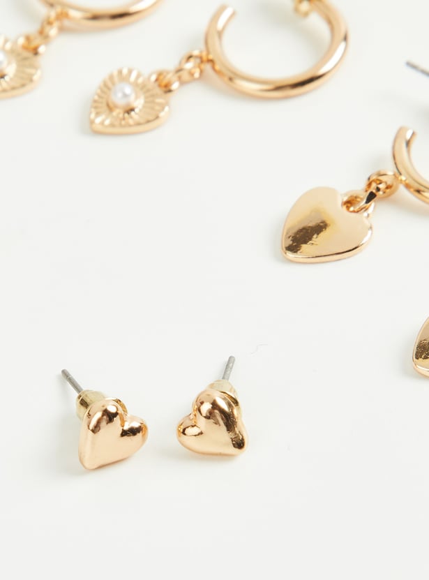 GINGER Hoop and Stud Earrings - Pack of 6