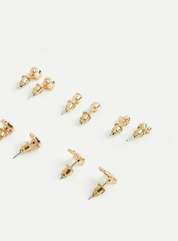 GINGER Assorted Stud Earrings - Pack of 6