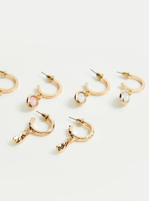 GINGER Assorted Drop Earrings - Pack of 3