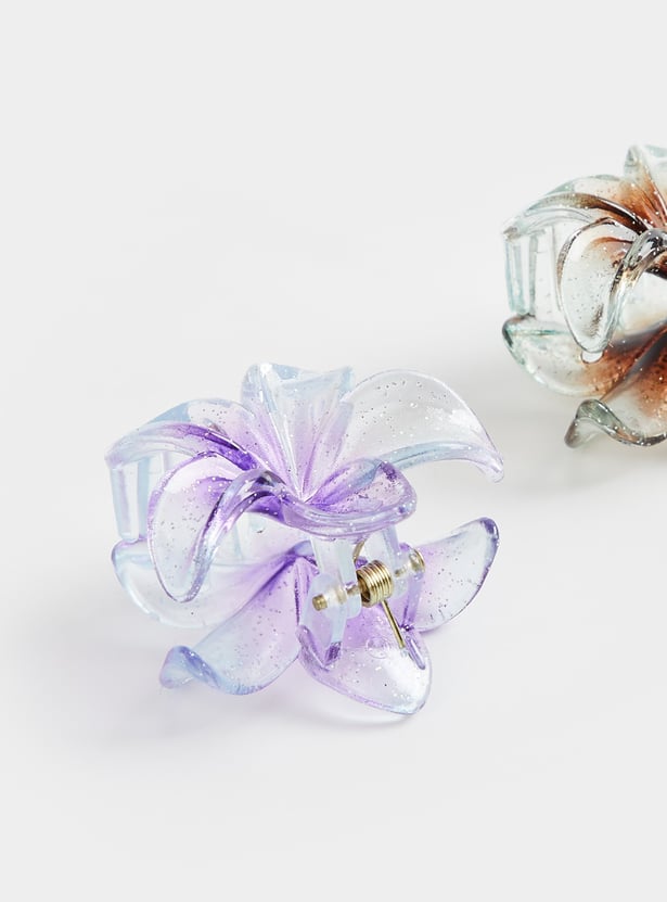 GINGER Flower-Shaped Clutchers - Pack of 2