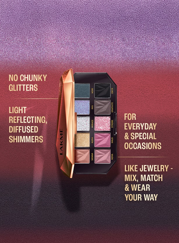 LAKME Be-jewel Multichrome Eyeshadow - Midnight Metals - 12g