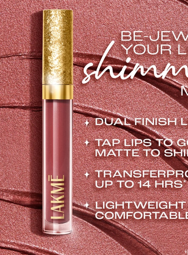 LAKME Be-jewel Shimmer Lip Liquid - 501 Rose Quartz - 3.5ml