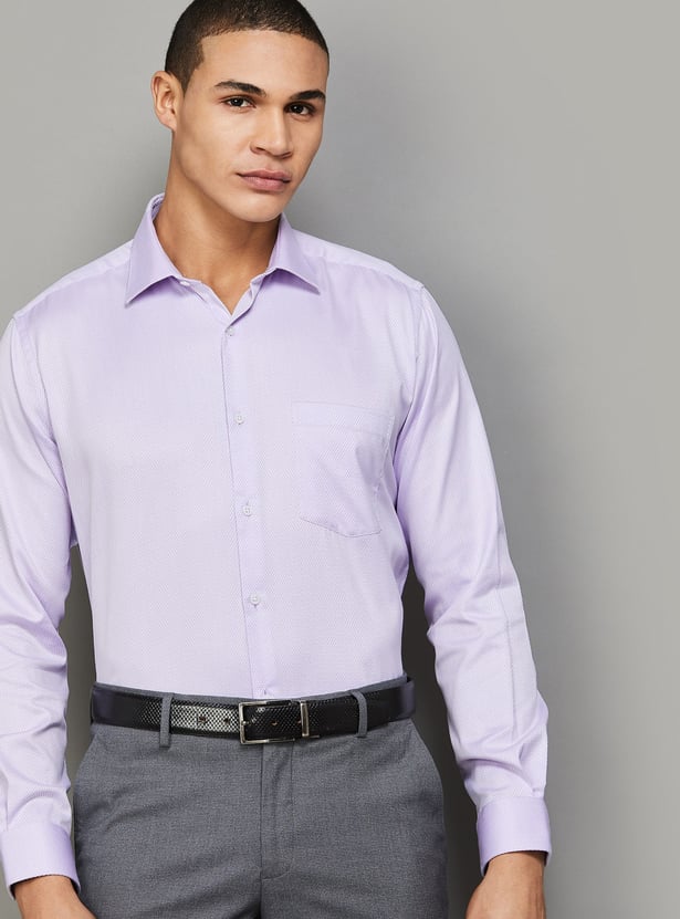 PARK AVENUE Patterned Regular Fit Formal Shirt