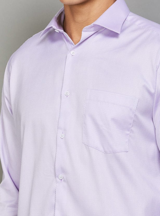 PARK AVENUE Patterned Regular Fit Formal Shirt