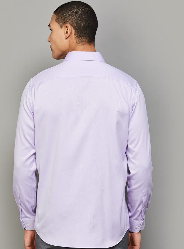 PARK AVENUE Patterned Regular Fit Formal Shirt