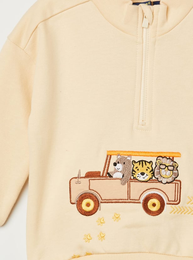 JUNIORS Boys Embroidered Sweatshirt