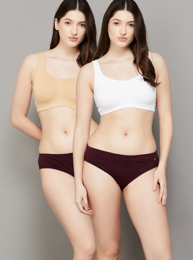 ENAMOR Low Impact Non-Padded Sports Bra - Pack of 2