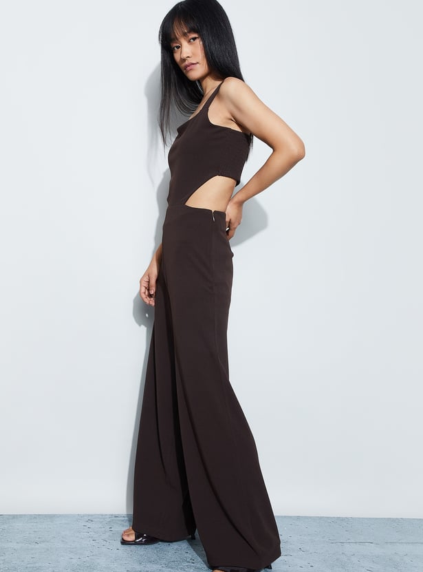 GINGER Cut-Out Waist Jumpsuit