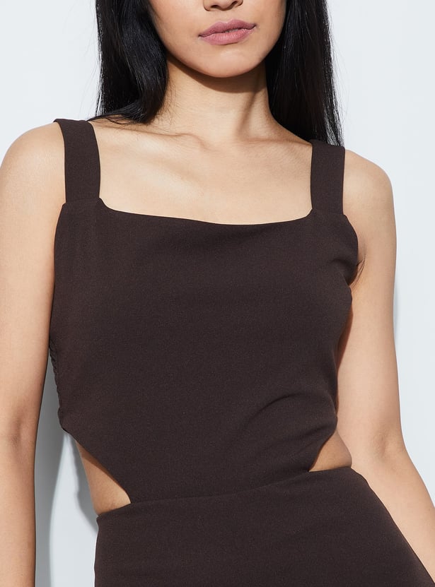 GINGER Cut-Out Waist Jumpsuit