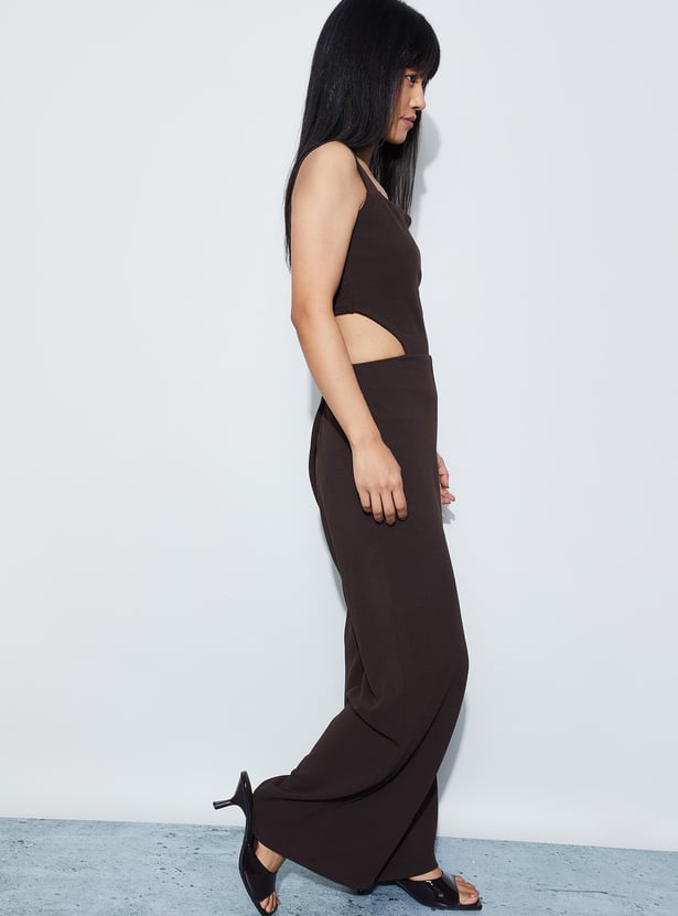GINGER Cut-Out Waist Jumpsuit