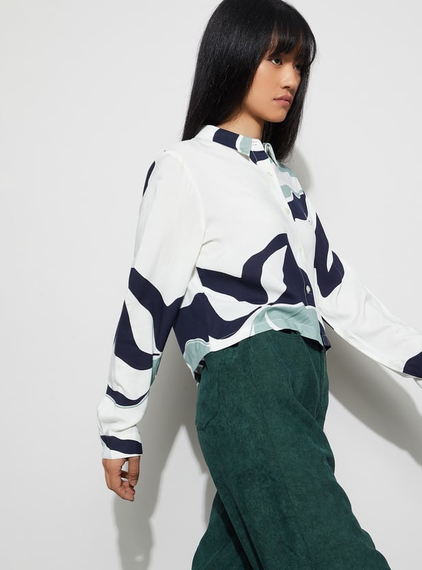 GINGER Abstract Print Shirt