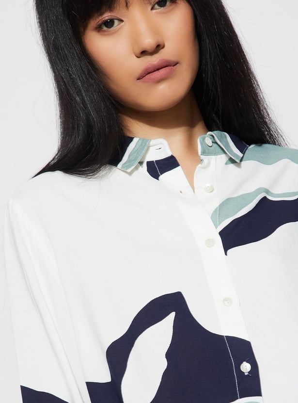 GINGER Abstract Print Shirt