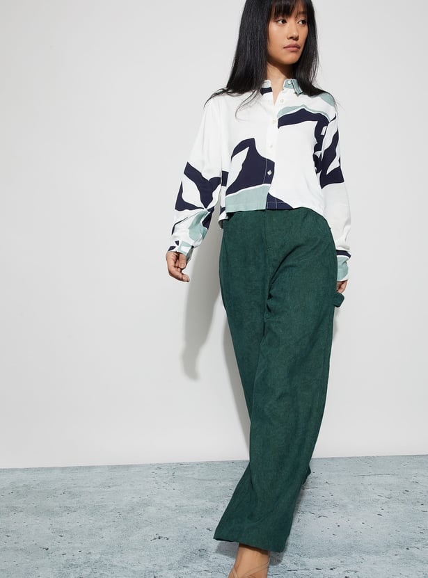 GINGER Abstract Print Shirt