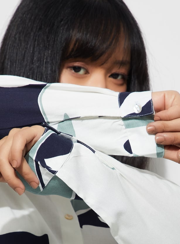 GINGER Abstract Print Shirt