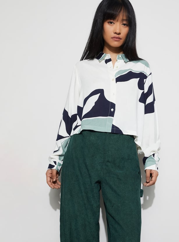 GINGER Abstract Print Shirt