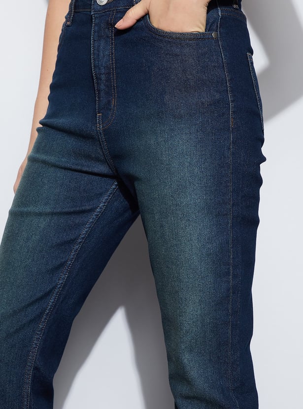 GINGER Washed Bootcut Jeans