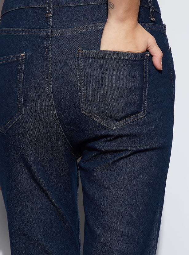 GINGER Washed Bootcut Jeans