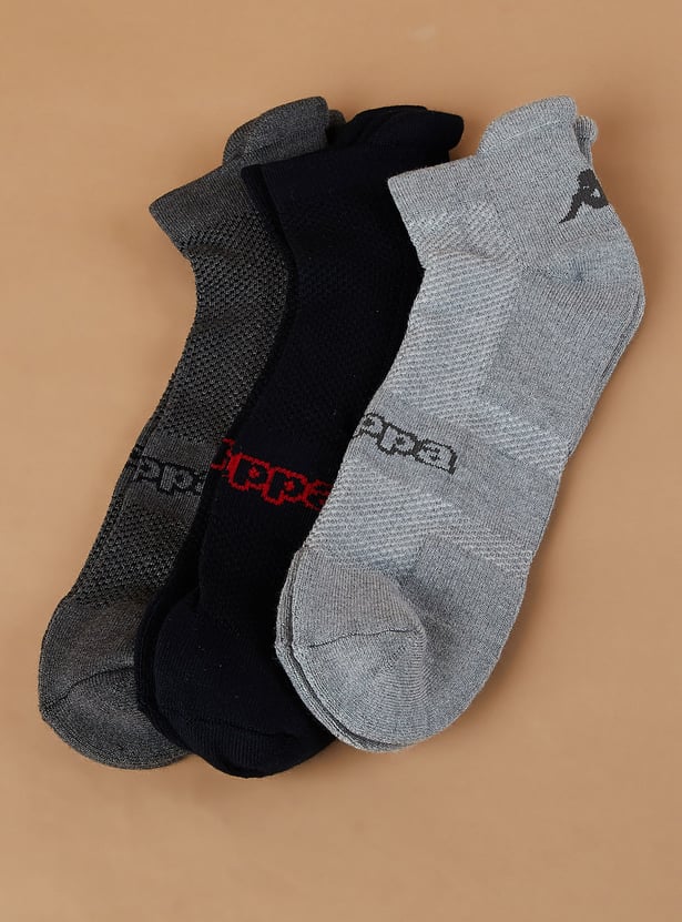 KAPPA Patterned Ankle-Length Socks - Pack of 3