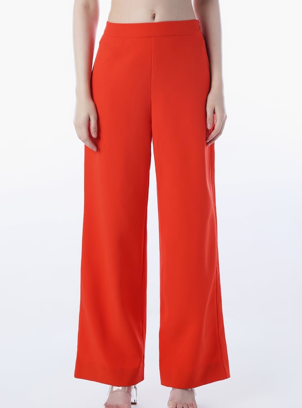 ONLY Solid Wide Leg Trousers