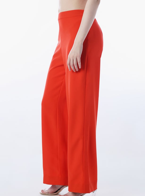 ONLY Solid Wide Leg Trousers