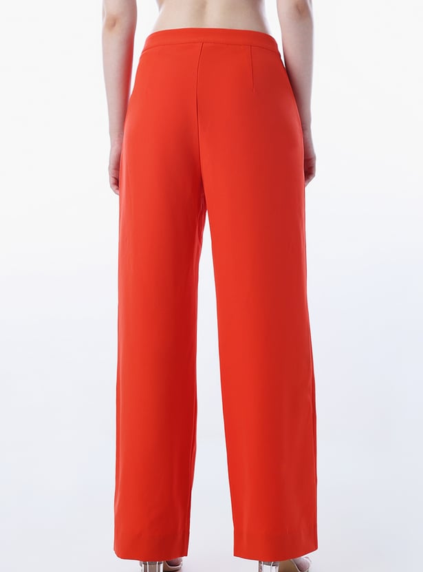 ONLY Solid Wide Leg Trousers