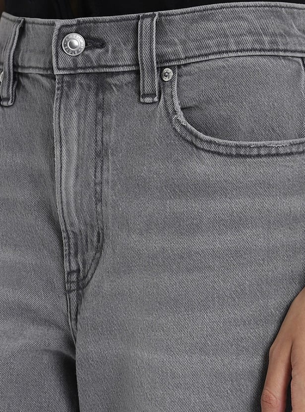 AMERICAN EAGLE Washed Straight Fit Jeans