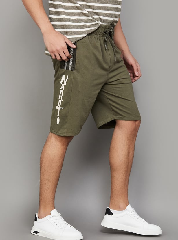 FREE AUTHORITY Solid Regular Fit Shorts