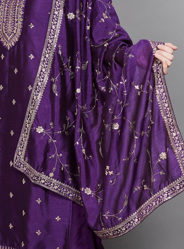 LIBAS Embroidered Straight Kurta Set