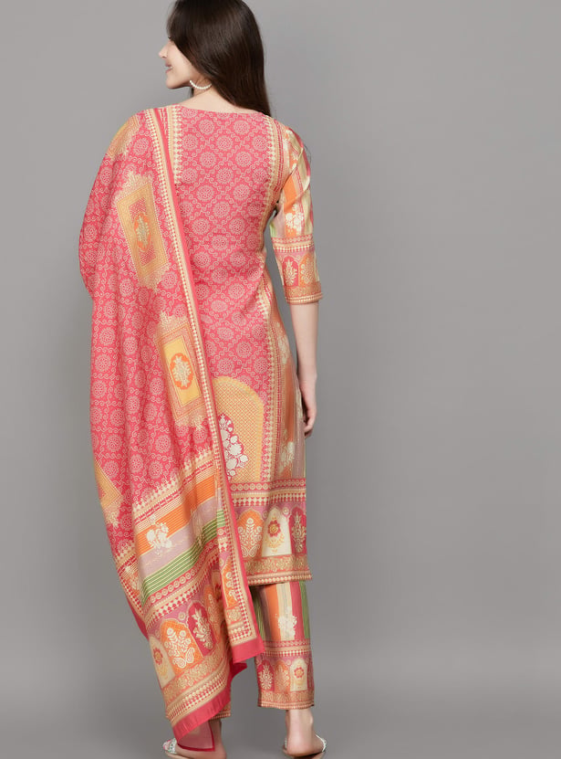 LIBAS Printed Straight Kurta Set