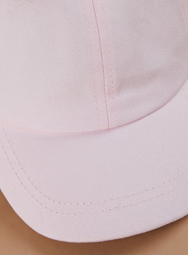 FAME FOREVER Solid Cap with Bandana Detail