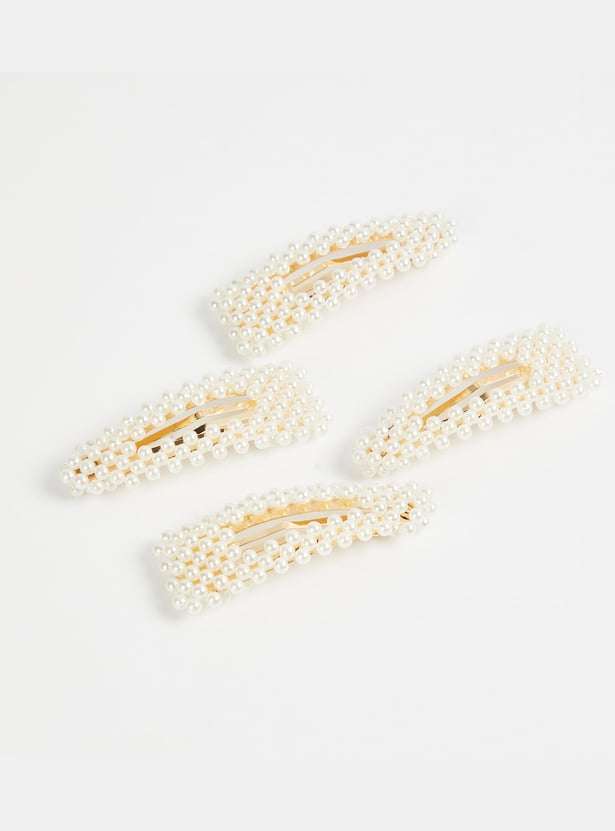 FAME FOREVER Embellished Alligator Clips - Pack of 4