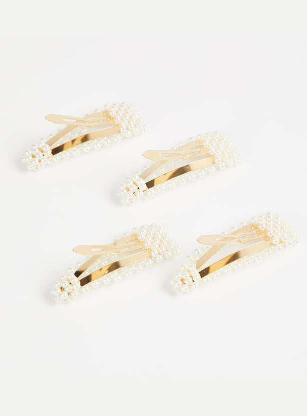 FAME FOREVER Embellished Alligator Clips - Pack of 4