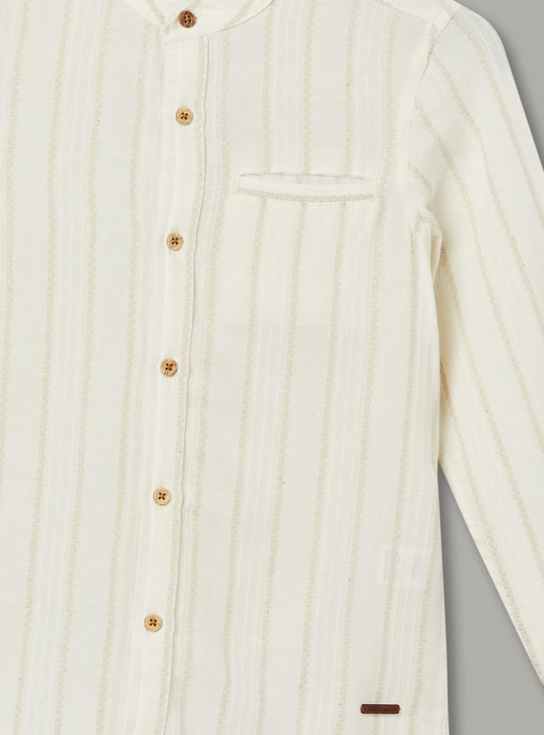 FAME FOREVER Boys Striped Shirt