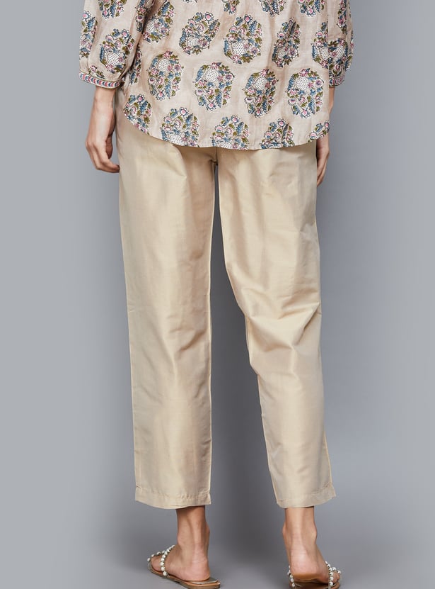 W Solid Straight Pants