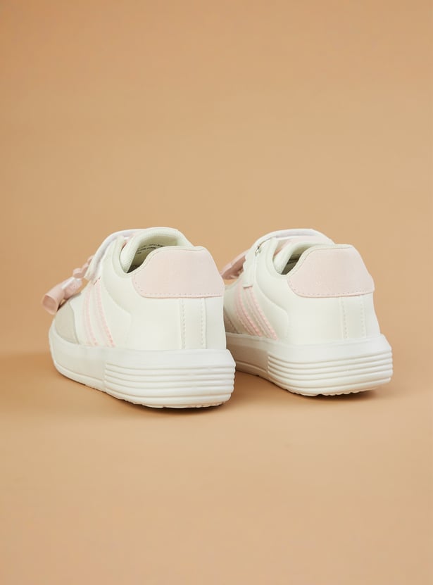 FAME FOREVER Girls Velcro Shoes with Charm Accents