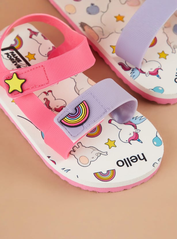 FAME FOREVER Girls Unicorn Print Floaters