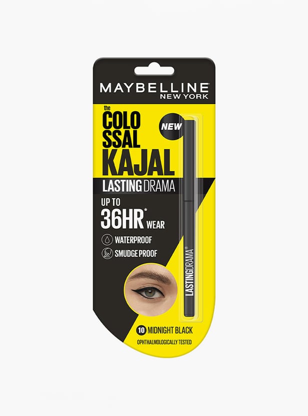 MAYBELLINE NEW YORK Colossal Lasting Drama Kajal - 10 Midnight Black - 0.31g