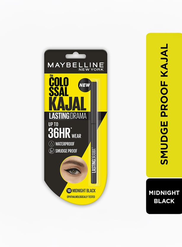 MAYBELLINE NEW YORK Colossal Lasting Drama Kajal - 10 Midnight Black - 0.31g