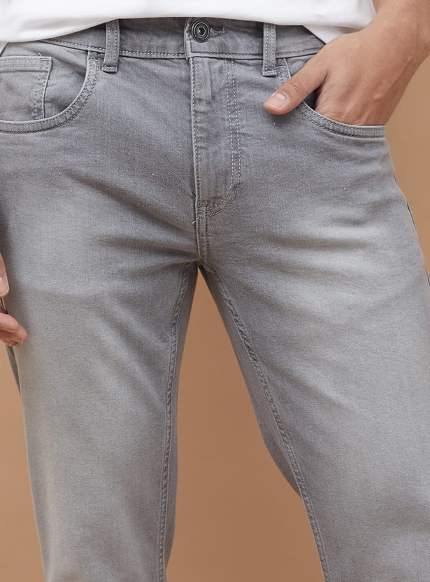FORCA Washed Slim Tapered Jeans