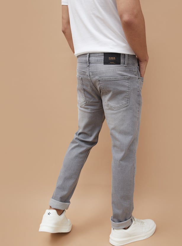 FORCA Washed Slim Tapered Jeans