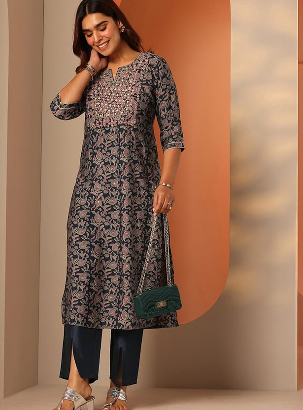 LIBAS Printed Straight Kurta Set