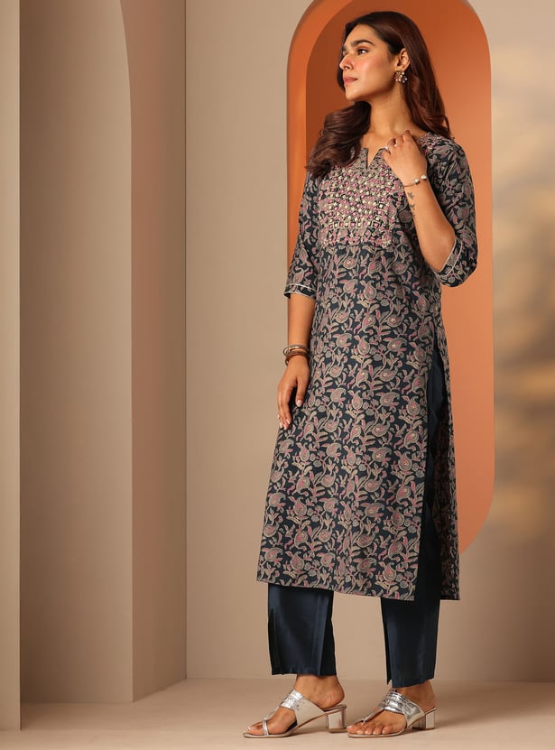 LIBAS Printed Straight Kurta Set