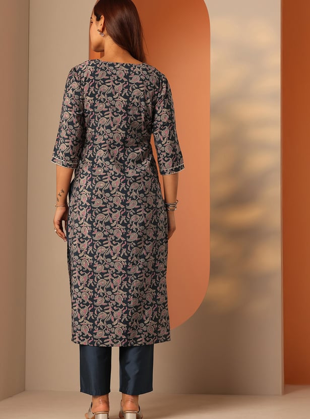LIBAS Printed Straight Kurta Set