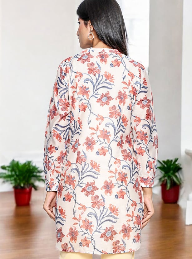 W Floral Print Straight Tunic