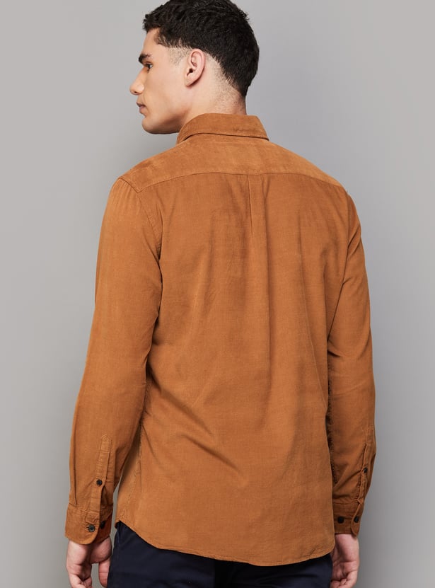 VH SPORTS Solid Slim Fit Shirt