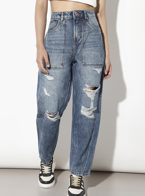 ONLY Distressed Relaxed Fit Jeans