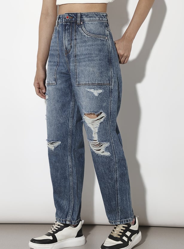 ONLY Distressed Relaxed Fit Jeans